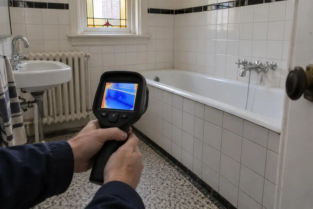 Lekdetectie Vreeland – onderzoek in een badkamer van een oudere woning