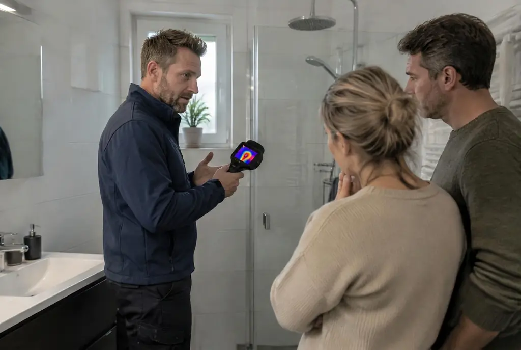 Lekdetectie Vreeland – specialist legt bevindingen uit aan bewoner